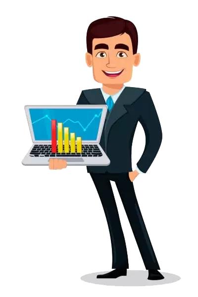Business Man and laptop